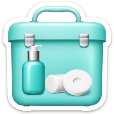 skin care Kit Turquoise colors sticker