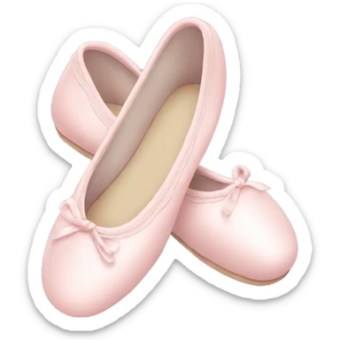 Pale pink ballet shoes sticker