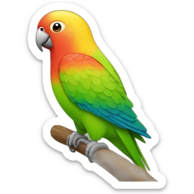 lovebird parrot sticker