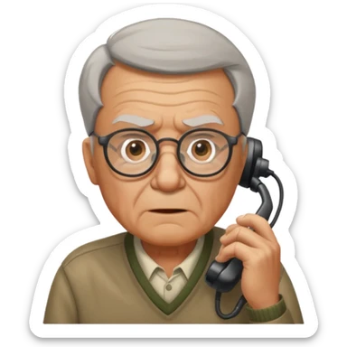 Old man play Call of duty sticker