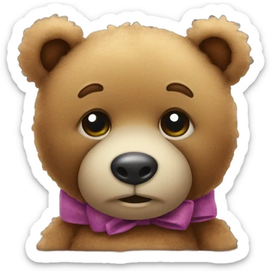 Teddy bear sticker