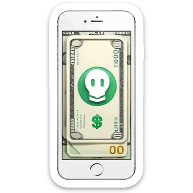 ACCEPTED PARTICIPATION METHODS — Mobile Wallet (white iphone with money app) sticker