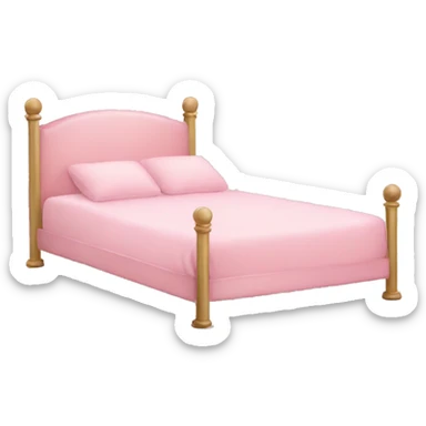 Light pink bed sticker