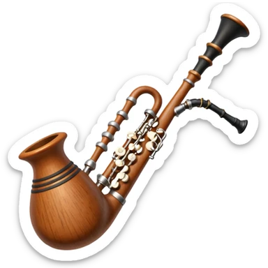 scotch bag pipe instrument sticker