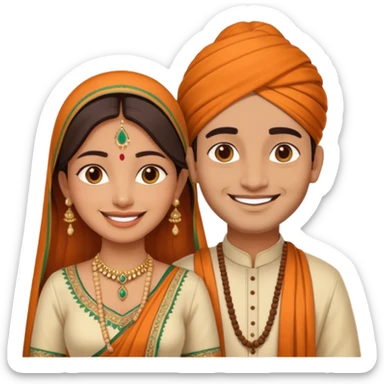 2 indian couple beautiful 😍 full size sticker