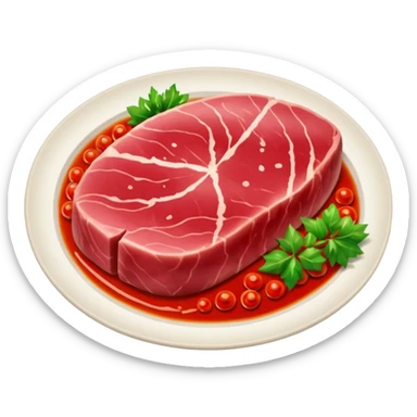 Tuna steak sticker