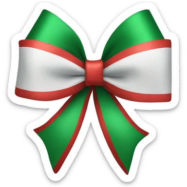 Christmas bow sticker