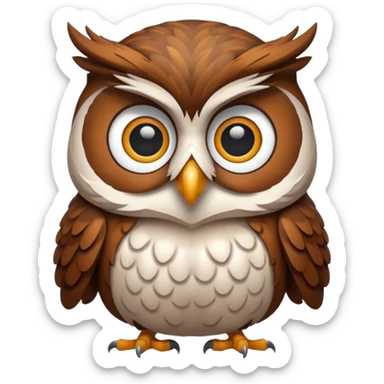 pension mascot owl sticker