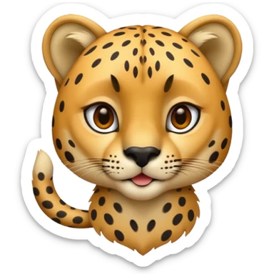 cheetah emoji sticker