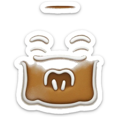 gingerbread kissin sticker