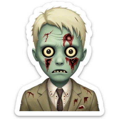 Zombie estiloso sticker