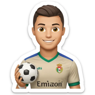 Cristiano Ronaldo football emojis sticker