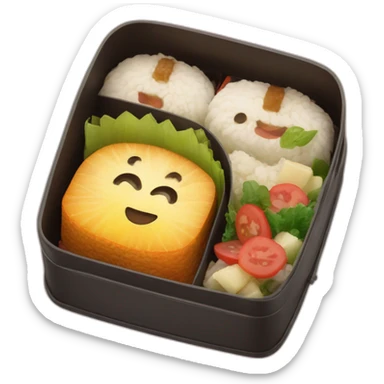 bento box with a tamagui inside sticker