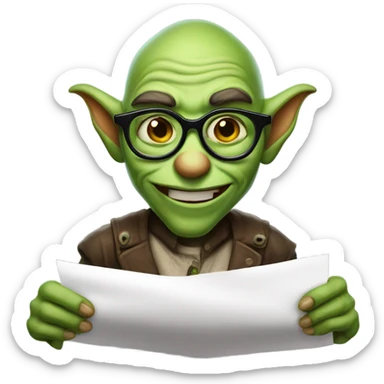 evil goblin that scored extra credit on the chromosome test sticker