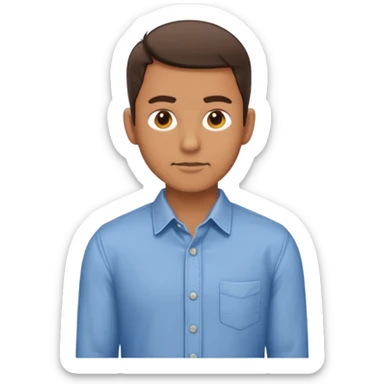 The man stands sideways sticker