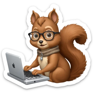 squirrel-programmer sticker