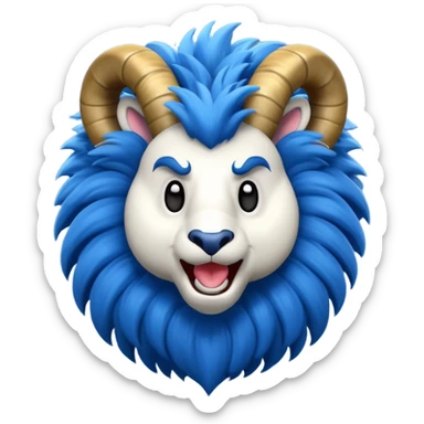 L.a. rams  mascot rampage sticker
