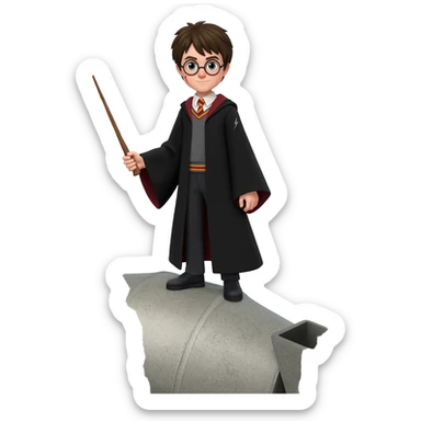 Harry Potter on concrete mixer sticker