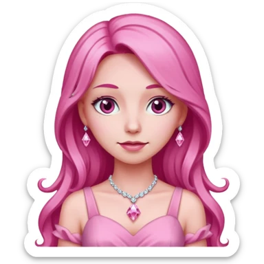 uma mullher chamada diamante rosa sticker