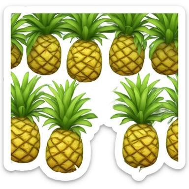 Upside down pineapple  sticker