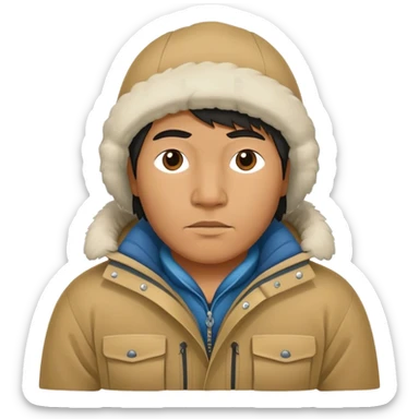 Inuit fisherman sticker