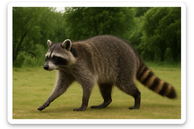 Raccoon sticker