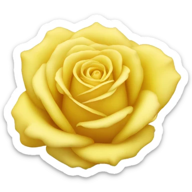 yellow rose sticker