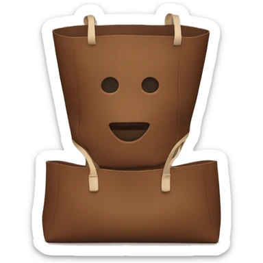 The totebag in brown sticker