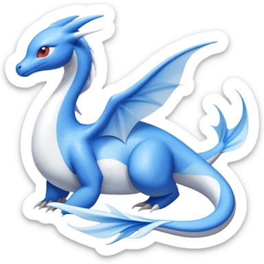 Dragonair-Latias-Fakémon-hybrid-creature (full body)  sticker
