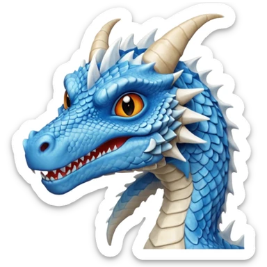 Viserion from Games of throne character face only front face sticker