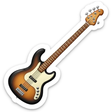 Bass guitar sticker