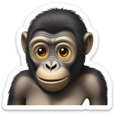 hypnotized ape sticker