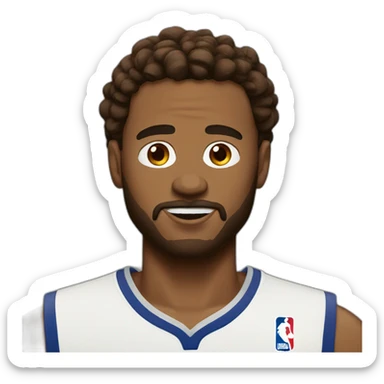 NBA white dude brown hair with 21 on his jersey sticker