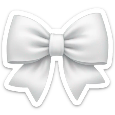 white bow sticker