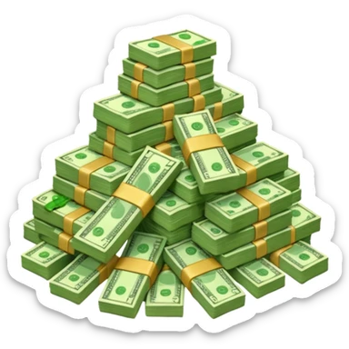 tons of money sticker