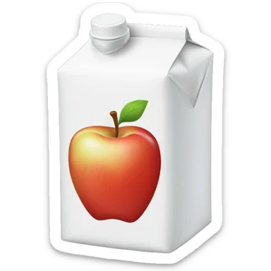 apple juice box sticker