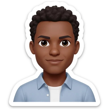 metti una persona maschio di colore mero sticker