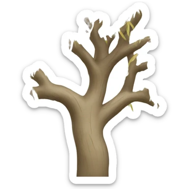 Beige willow tree sticker
