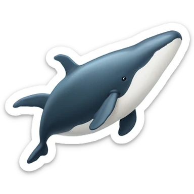 52 hertz whale sticker