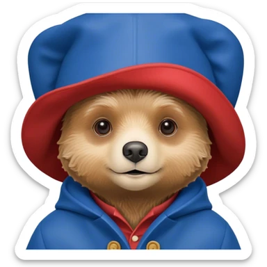 Paddington bear sticker