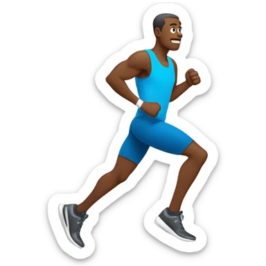 sportif obèse sticker