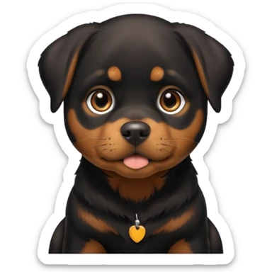 Perrita rottweiler sticker