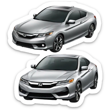Grey Honda accord coupe  sticker