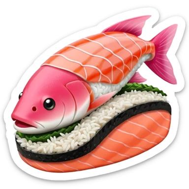 sushi rosa sticker