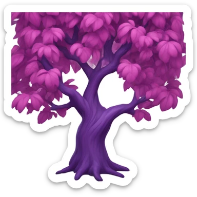 Purple Tree sticker