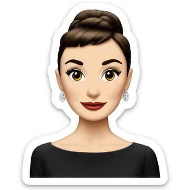 Audrey Hepburn sticker