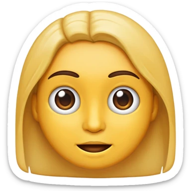 Criar um emoji com paralisia facial do lado direito sticker