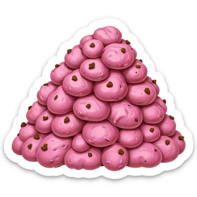 Caca 💩 rose sticker