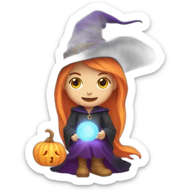 witch spell sticker