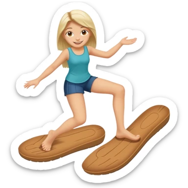 a woman sitting barefoot with one talking detailed pretty face on each sole sticker